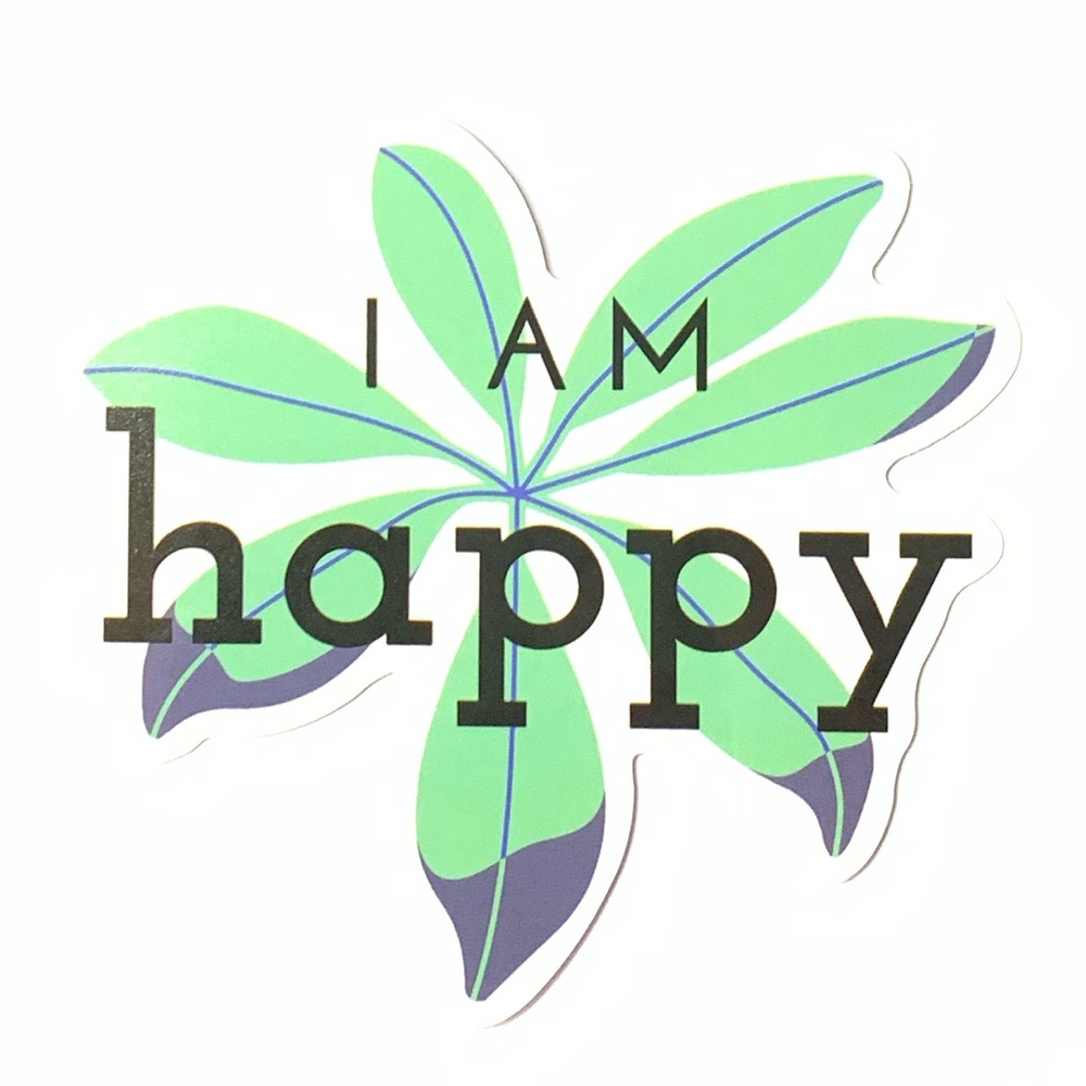 Happy Vinyl Sticker